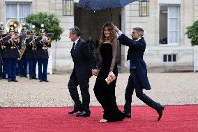 State diner with Brazilian President at the Elysee - Paris