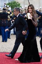 State diner with Brazilian President at the Elysee - Paris