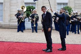 State diner with Brazilian President at the Elysee - Paris