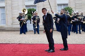 State diner with Brazilian President at the Elysee - Paris