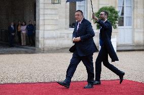 State diner with Brazilian President at the Elysee - Paris