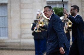 State diner with Brazilian President at the Elysee - Paris