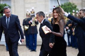 State diner with Brazilian President at the Elysee - Paris