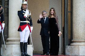 State diner with Brazilian President at the Elysee - Paris