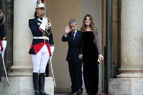 State diner with Brazilian President at the Elysee - Paris