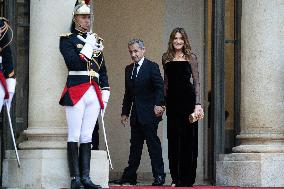 State diner with Brazilian President at the Elysee - Paris