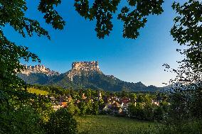 Illustration - The Alps in Summer