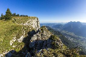 Illustration - The Alps in Summer