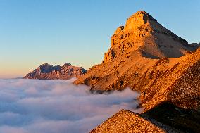 Illustration - The Alps in Summer