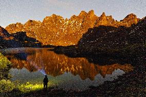 Illustration - The Alps in Summer