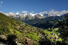 Illustration - The Alps in Summer