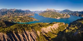 Illustration - The Alps in Summer