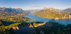 Illustration - The Alps in Summer