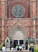 Xujiahui Catholic Church Square in Shanghai