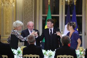 Macron Hosts Lula da Silva at Elysée Palace for State Banquet - Paris