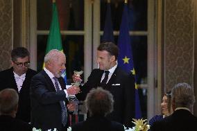 Macron Hosts Lula da Silva at Elysée Palace for State Banquet - Paris