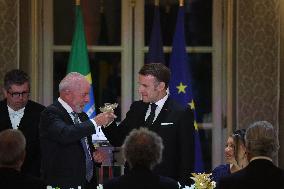 Macron Hosts Lula da Silva at Elysée Palace for State Banquet - Paris