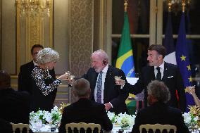 Macron Hosts Lula da Silva at Elysée Palace for State Banquet - Paris