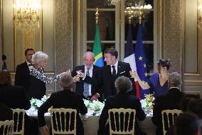 Macron Hosts Lula da Silva at Elysée Palace for State Banquet - Paris