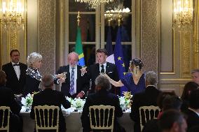 Macron Hosts Lula da Silva at Elysée Palace for State Banquet - Paris