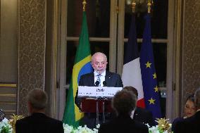 Macron Hosts Lula da Silva at Elysée Palace for State Banquet - Paris