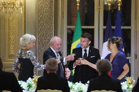 Macron Hosts Lula da Silva at Elysée Palace for State Banquet - Paris