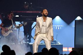 John Legend Performs At The Adidas Arena - Paris