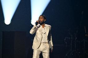 John Legend Performs At The Adidas Arena - Paris