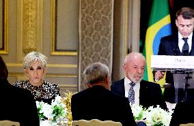 Macron Hosts Lula da Silva at Elysée Palace for State Banquet - Paris