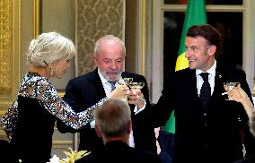 Macron Hosts Lula da Silva at Elysée Palace for State Banquet - Paris