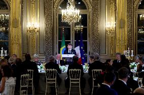 Macron Hosts Lula da Silva at Elysée Palace for State Banquet - Paris