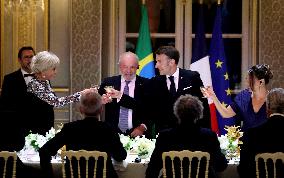 Macron Hosts Lula da Silva at Elysée Palace for State Banquet - Paris