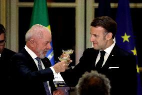 Macron Hosts Lula da Silva at Elysée Palace for State Banquet - Paris