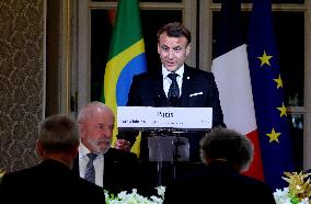 Macron Hosts Lula da Silva at Elysée Palace for State Banquet - Paris