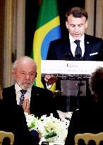 Macron Hosts Lula da Silva at Elysée Palace for State Banquet - Paris