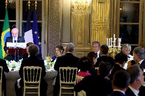 Macron Hosts Lula da Silva at Elysée Palace for State Banquet - Paris