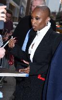 Cynthia Erivo At The Late Show - NYC