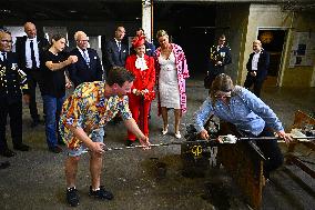 NATIONAL DAY 2025 ROYAL COUPLE VISITS GLASSBLOWING SCHOOL