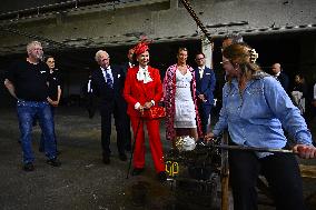 NATIONAL DAY 2025 ROYAL COUPLE VISITS GLASSBLOWING SCHOOL