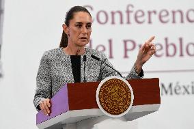 President Claudia Sheinbaum Holds Briefing - Mexico