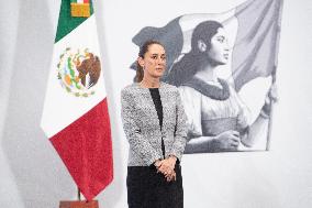 President Claudia Sheinbaum Holds Briefing - Mexico