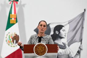 President Claudia Sheinbaum Holds Briefing - Mexico