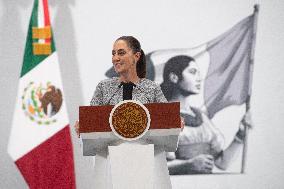 President Claudia Sheinbaum Holds Briefing - Mexico