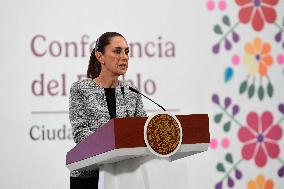 President Claudia Sheinbaum Holds Briefing - Mexico