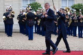 State diner with Brazilian President at the Elysee - Paris