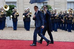State diner with Brazilian President at the Elysee - Paris