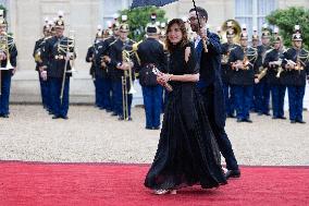 State diner with Brazilian President at the Elysee - Paris