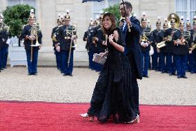 State diner with Brazilian President at the Elysee - Paris