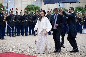 State diner with Brazilian President at the Elysee - Paris