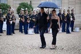 State diner with Brazilian President at the Elysee - Paris